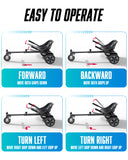 MIHOVER K1+G13 Self-Balancing Scooter with Seat Attachment,Balancing Scooter for Kids or Adults with Adjustable Length, Fits 6.5" 8" 10" ,360°swivel Wheel