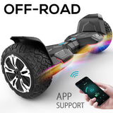 Warrior 8.5 inch 350W*2 off-Road Self-Balancing Scooter - All Terrain Self-Balancing Scooter with Bluetooth Speaker and LED Lights, 10 mph Max Speed for Kids and Adults,Max Weight 265lbs