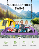 60" Heavy-Duty Tree Swing with 700lbs Capacity - Waterproof Platform Swing for Kids & Adults, Indoor/Outdoor Multi-Use Play Equipment