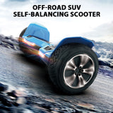 Warrior 8.5 inch 350W*2 off-Road Self-Balancing Scooter - All Terrain Self-Balancing Scooter with Bluetooth Speaker and LED Lights, 10 mph Max Speed for Kids and Adults,Max Weight 265lbs