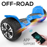 Warrior 8.5 inch 350W*2 off-Road Self-Balancing Scooter - All Terrain Self-Balancing Scooter with Bluetooth Speaker and LED Lights, 10 mph Max Speed for Kids and Adults,Max Weight 265lbs