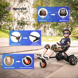 MIHOVER HK2 Hoverboard Go Kart with Rear Shock Absorption, Hoverboard Seat Attachment Accessory for 6.5" 8" 10" Hover Board (Hoverboard not included)