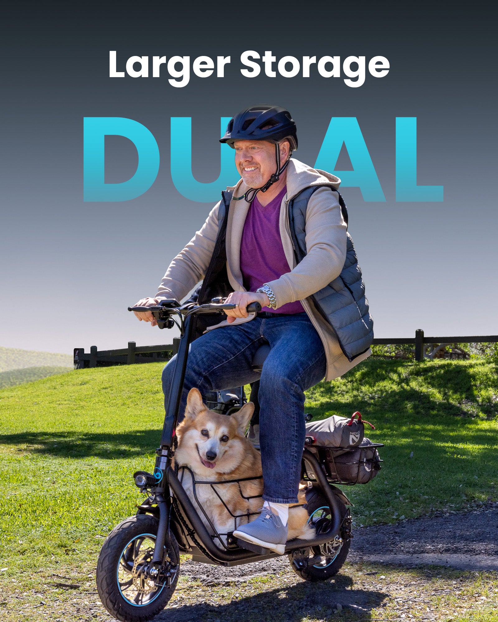 MIHOVER Electric Scooter with Seat for Pets and Adults, 550W Powerful Motor 20miles Distance Max 18.6MPH Speed