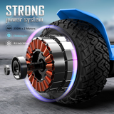 Warrior 8.5 inch 350W*2 off-Road Self-Balancing Scooter - All Terrain Self-Balancing Scooter with Bluetooth Speaker and LED Lights, 10 mph Max Speed for Kids and Adults,Max Weight 265lbs