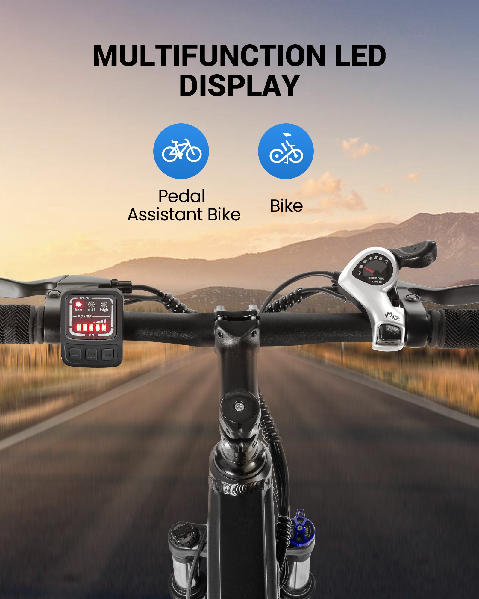 MIHOVER EB262 Electric Bike with 26" Tires-UL284, 20 Mph