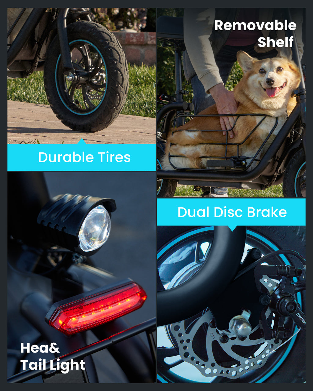 MIHOVER Electric Scooter with Seat for Pets and Adults, 550W Powerful Motor 20miles Distance Max 18.6MPH Speed