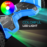 Warrior 8.5 inch 350W*2 off-Road Self-Balancing Scooter - All Terrain Self-Balancing Scooter with Bluetooth Speaker and LED Lights, 10 mph Max Speed for Kids and Adults,Max Weight 265lbs
